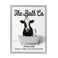thumbnail image 1 of Stupell Industries Vintage Bath Ad Cow Animals & Insects Painting Gray Framed Art Print Wall Art, 16 x 20, 1 of 9