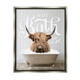 thumbnail image 1 of Stupell Industries Vintage Bathroom Cattle Animals & Insects Painting Gray Floater Framed Art Print Wall Art, 17 x 21, 1 of 10
