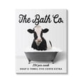 thumbnail image 1 of Stupell Industries Vintage Bathroom Cow Animals & Insects Painting Gallery Wrapped Canvas Print Wall Art, 30 x 40, 1 of 8