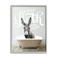 thumbnail image 1 of Stupell Industries Vintage Bathroom Donkey Animals & Insects Painting Gray Framed Art Print Wall Art, 24 x 30, 1 of 9
