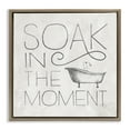 Stupell Industries Vintage Bathroom Soak Phrase Typography Painting