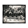 thumbnail image 1 of Stupell Industries Vintage Beach Girls Nature Photography Black Floater Framed Art Print Wall Art, 21 x 17, 1 of 9