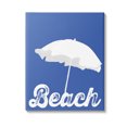 thumbnail image 1 of Stupell Industries Vintage Beach Umbrella Nature Painting Gallery Wrapped Canvas Art Print Wall Art, 24 x 30, 1 of 8