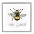 thumbnail image 1 of Stupell Industries Vintage Bee Our Guest Animals & Insects Painting Gray Framed Art Print Wall Art, 12 x 12, 1 of 9