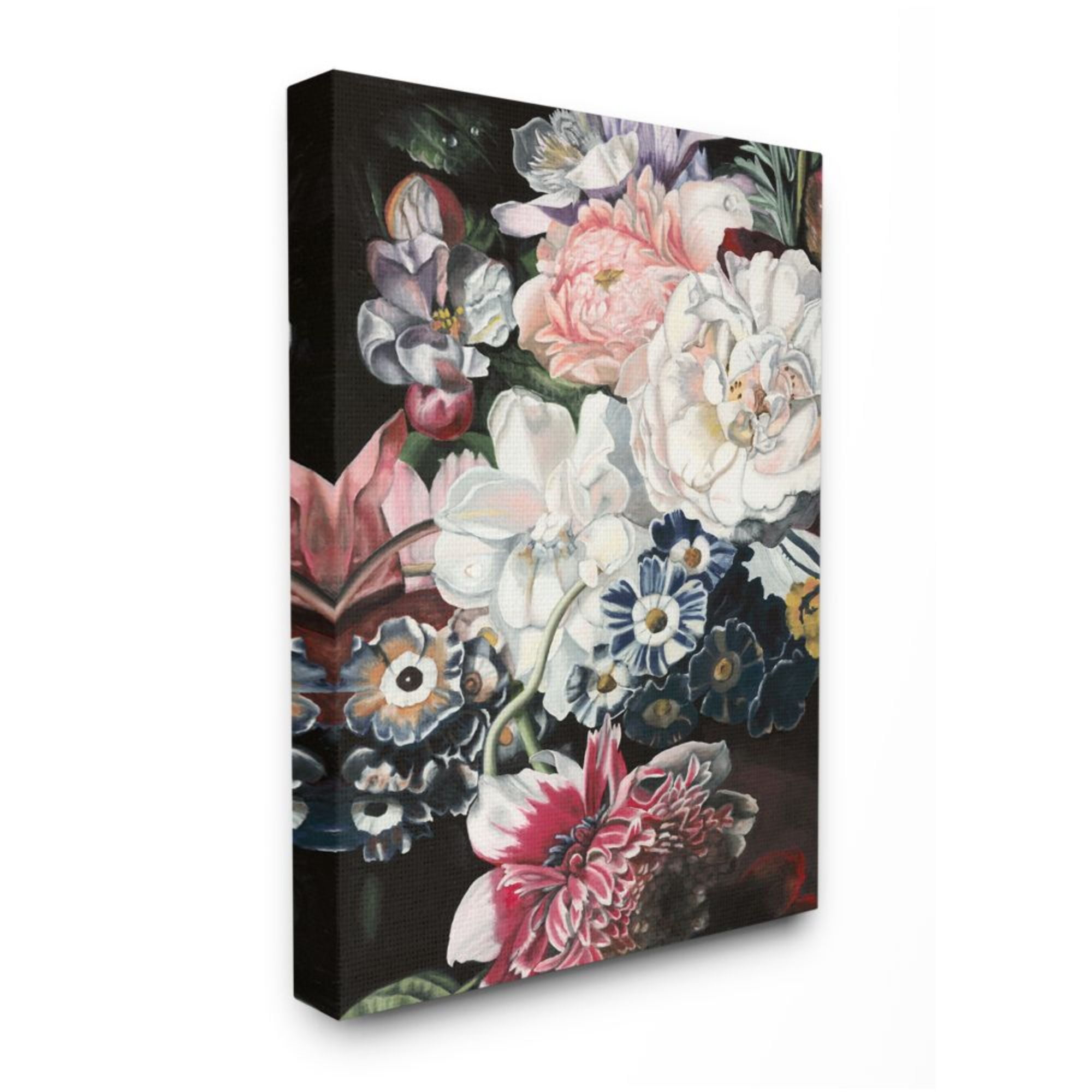 Stupell Industries Vintage Blooming Florals Assorted Baroque Bouquet Design by Naomi McCavitt, 24" x 30"