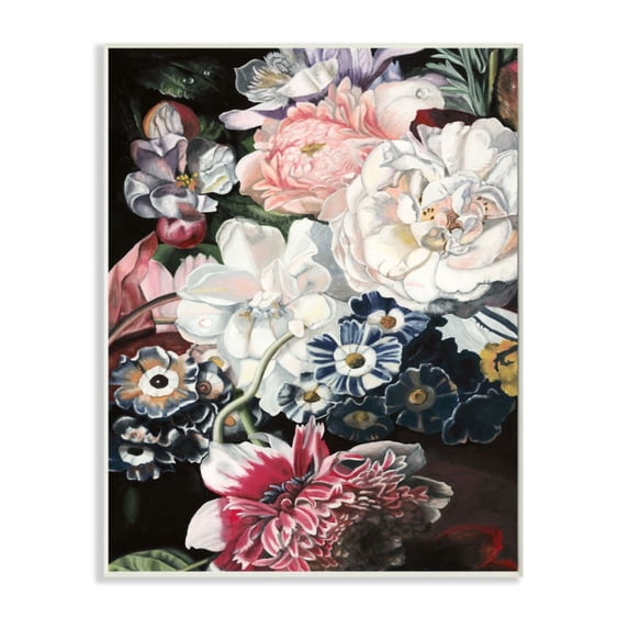 Stupell Industries Vintage Blooming Florals Assorted Baroque Bouquet Design by Naomi McCavitt