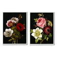 thumbnail image 1 of Stupell Industries Vintage Blooms on Black Botanical & Floral Painting White Framed Art Print Wall Art, 11 x 14, Set of 2, 1 of 10
