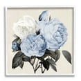 thumbnail image 1 of Stupell Industries Vintage Blue Roses Botanical & Floral Painting White Framed Art Print Wall Art, 17 x 17, 1 of 9