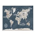 thumbnail image 1 of Stupell Industries Traditional World Map Nautical Cloud Details Canvas Art, 48 x 36, by Becky Thorns, 1 of 7