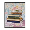 thumbnail image 1 of Stupell Industries Cottage Vintage Books & Florals Black Framed Giclee Art, 16 x 20, by The Prints Vibe, 1 of 8