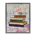 thumbnail image 1 of Stupell Industries Cottage Vintage Books & Florals Gray Floating Frame Canvas Art, 25 x 31, by The Prints Vibe, 1 of 8