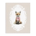 thumbnail image 1 of Stupell Industries Shabby Chic Vintage Bow Fox on Gingham Canvas Art, 24 x 30, by Christine Simpson Art, 1 of 8