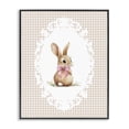 thumbnail image 1 of Stupell Industries Cottage Vintage Bow & Gingham Bunny Black Framed Giclee Art, 11 x 14, by Christine Simpson Art, 1 of 8