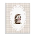 thumbnail image 1 of Stupell Industries Cottage Vintage Bow Hedgehog on Gingham White Framed Giclee Art, 11 x 14, by Christine Simpson Art, 1 of 8