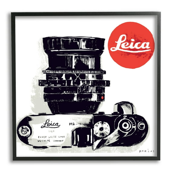 Stupell Industries Vintage Camera Ad Beauty & Fashion Painting Black Framed Art Print Wall Art, 17 x 17