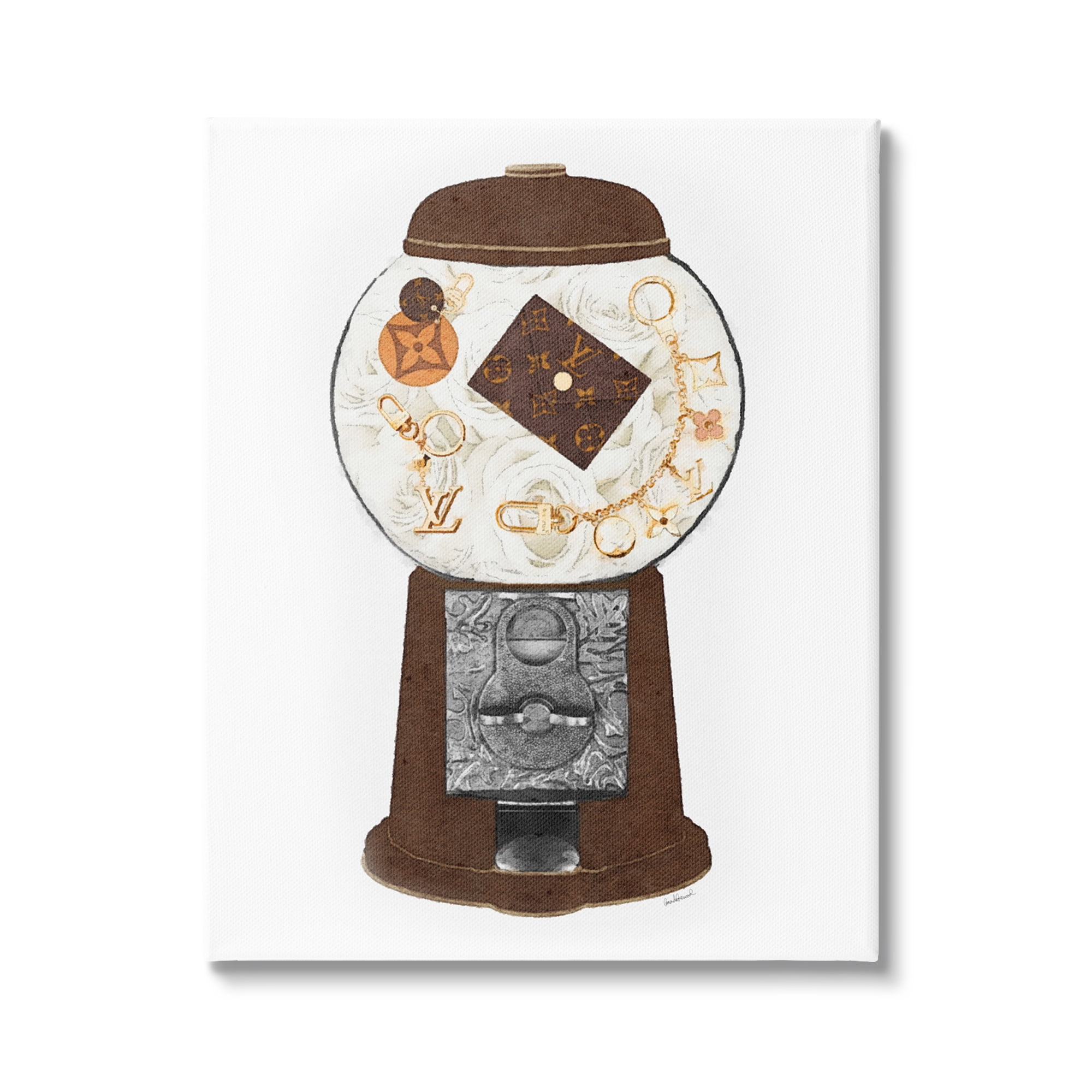 Stupell Vintage Candy Dispenser Glam Designer Fashion Accessories Canvas Wall Art, 24 x 30, Design by Amanda Greenwood