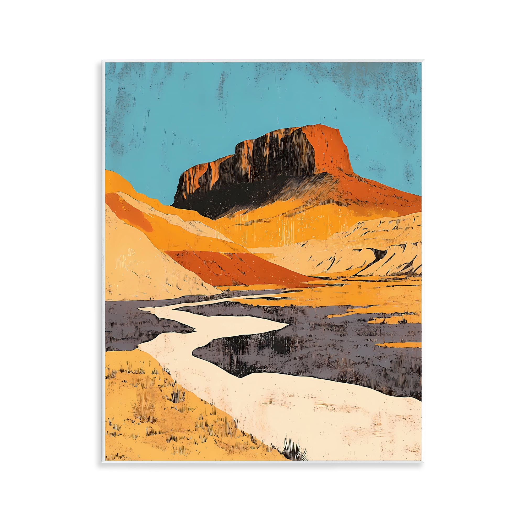 Stupell Industries Vintage Canyon Pass Wall Plaque Art, design by Walker Noble
