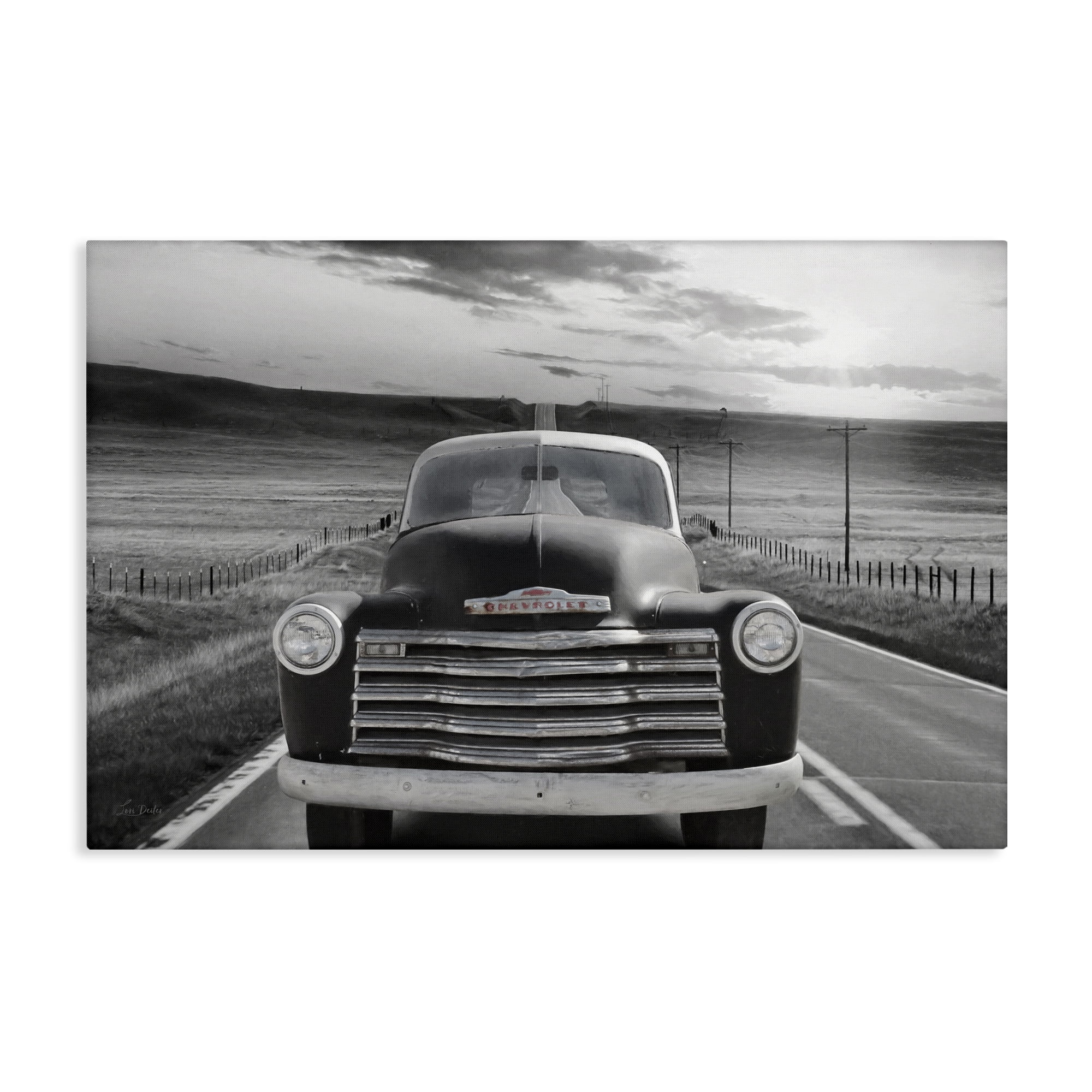 Stupell Industries Vintage Car Photography Transportation Photography Gallery Wrapped Canvas Art Print Wall Art, 45 x 30