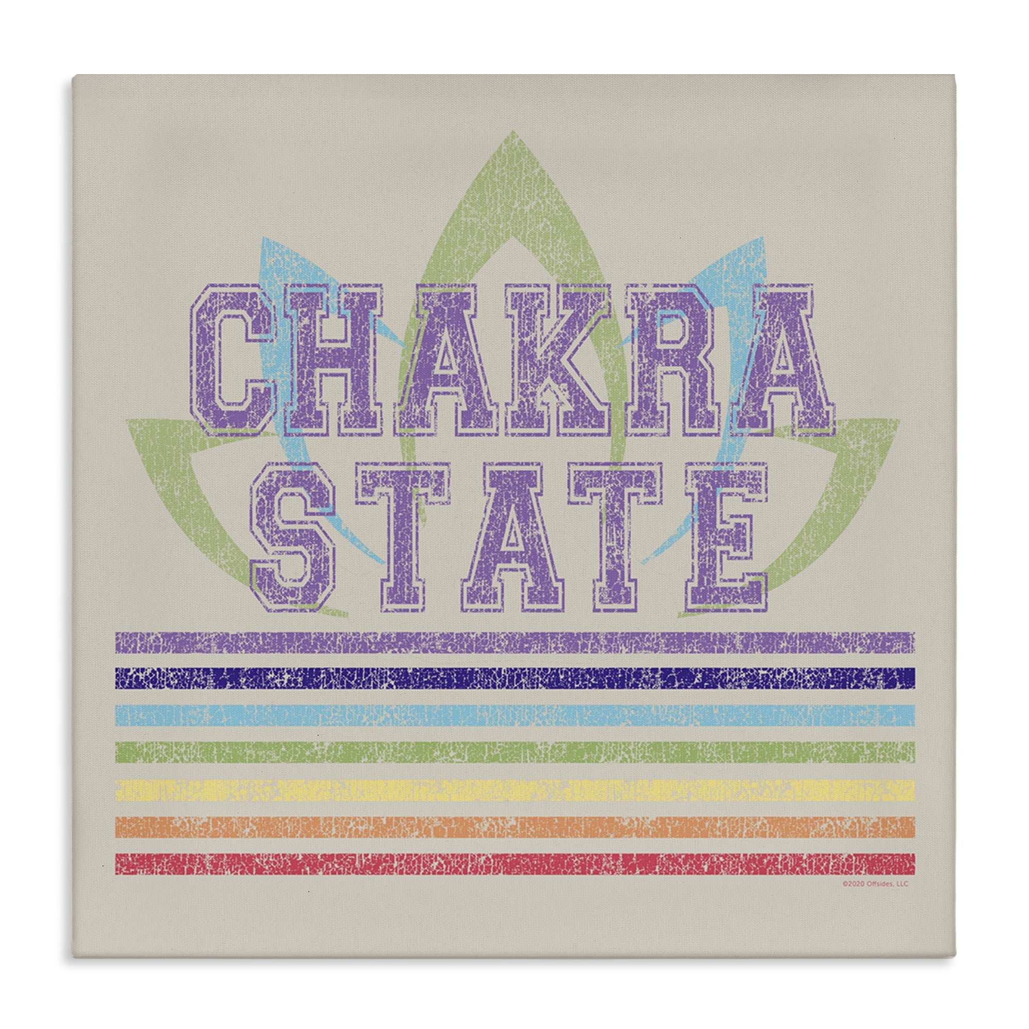 Stupell Industries Vintage Chakra State Novelty & Humor Painting Wrapped Canvas Art Print Wall Art, 17 x 17