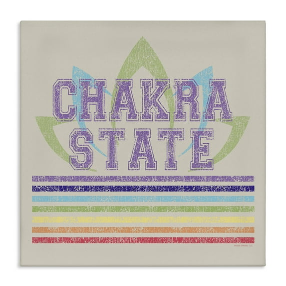 Stupell Industries Vintage Chakra State Novelty & Humor Painting Wrapped Canvas Art Print Wall Art, 30 x 30