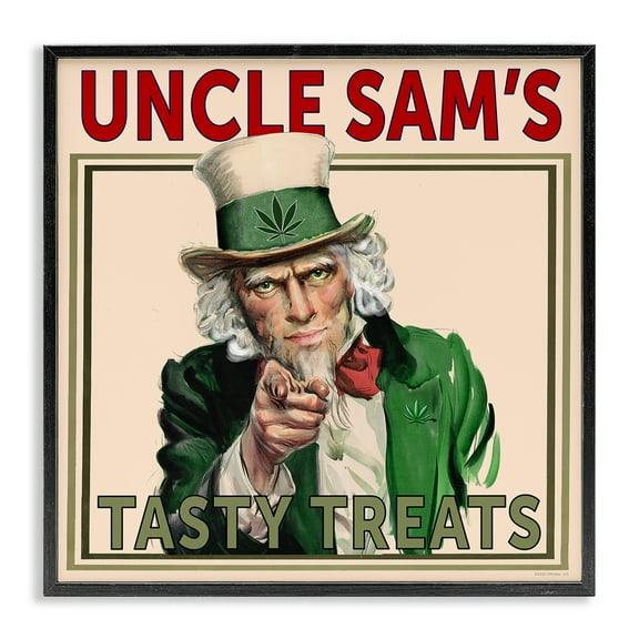 Stupell Industries Vintage Character Tasty Treats People Painting Black Framed Art Print Wall Art, 12 x 12