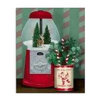 Stupell Industries - Vintage Christmas Gumball Machine Canvas Art, 16 x 20, Made In USA