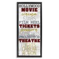 Stupell Industries Vintage Cinema Projector Phrases Typography Painting