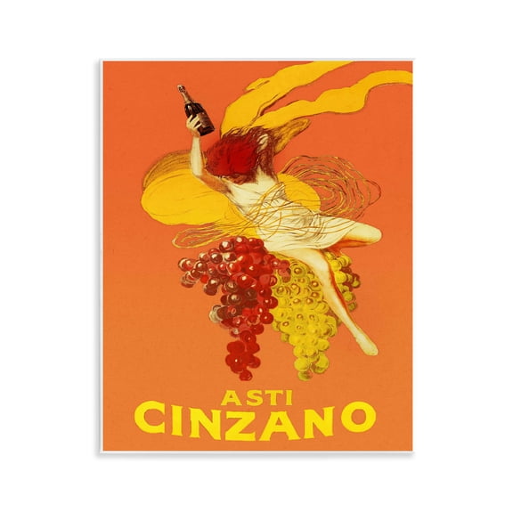 Stupell Industries Vintage Cinzano Poster Advertisements Painting Unframed Art Print Wall Art, 11 x 14
