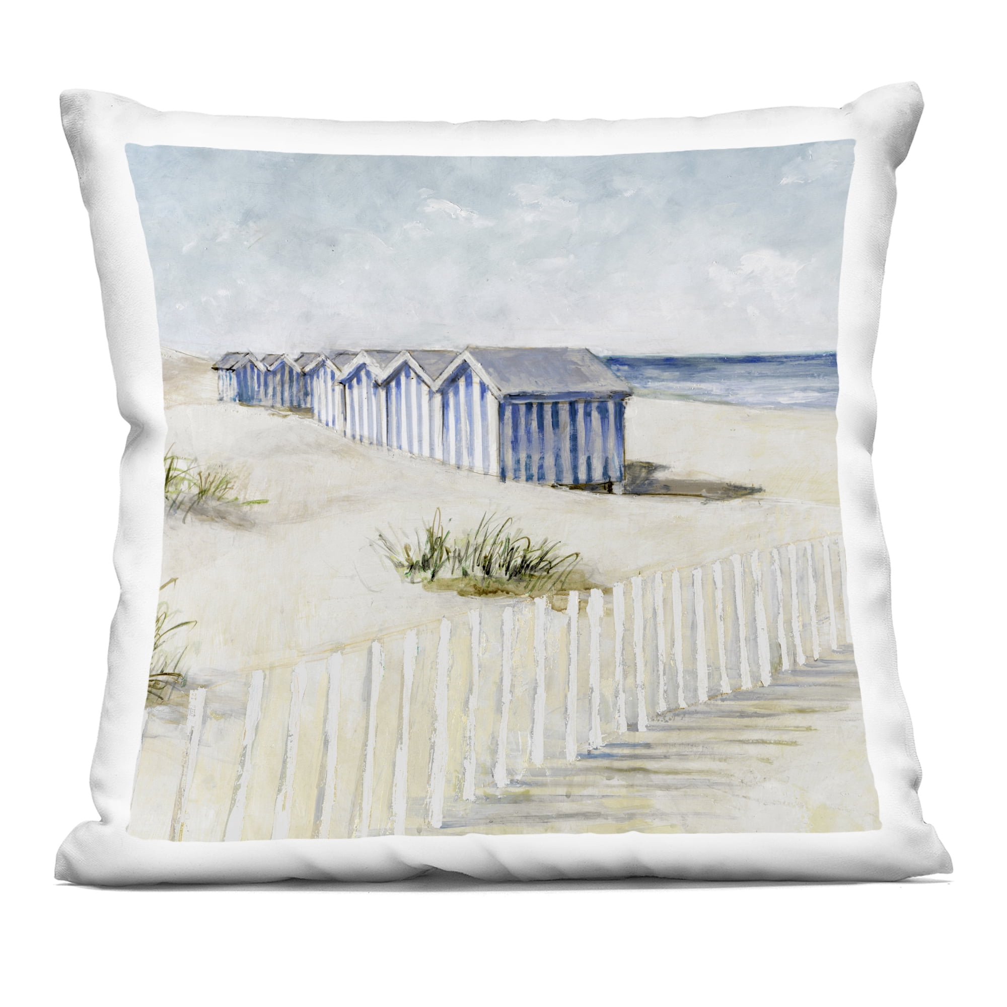 Stupell Industries Vintage Coastline Nautical Shacks Decorative Printed Throw Pillow, design by Lorenzo Collective