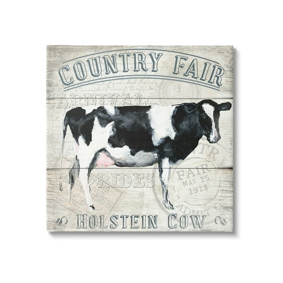 Stupell Industries Vintage Country Fair Animals & Insects Painting Gallery Wrapped Canvas Art Print Wall Art, 17 x 17