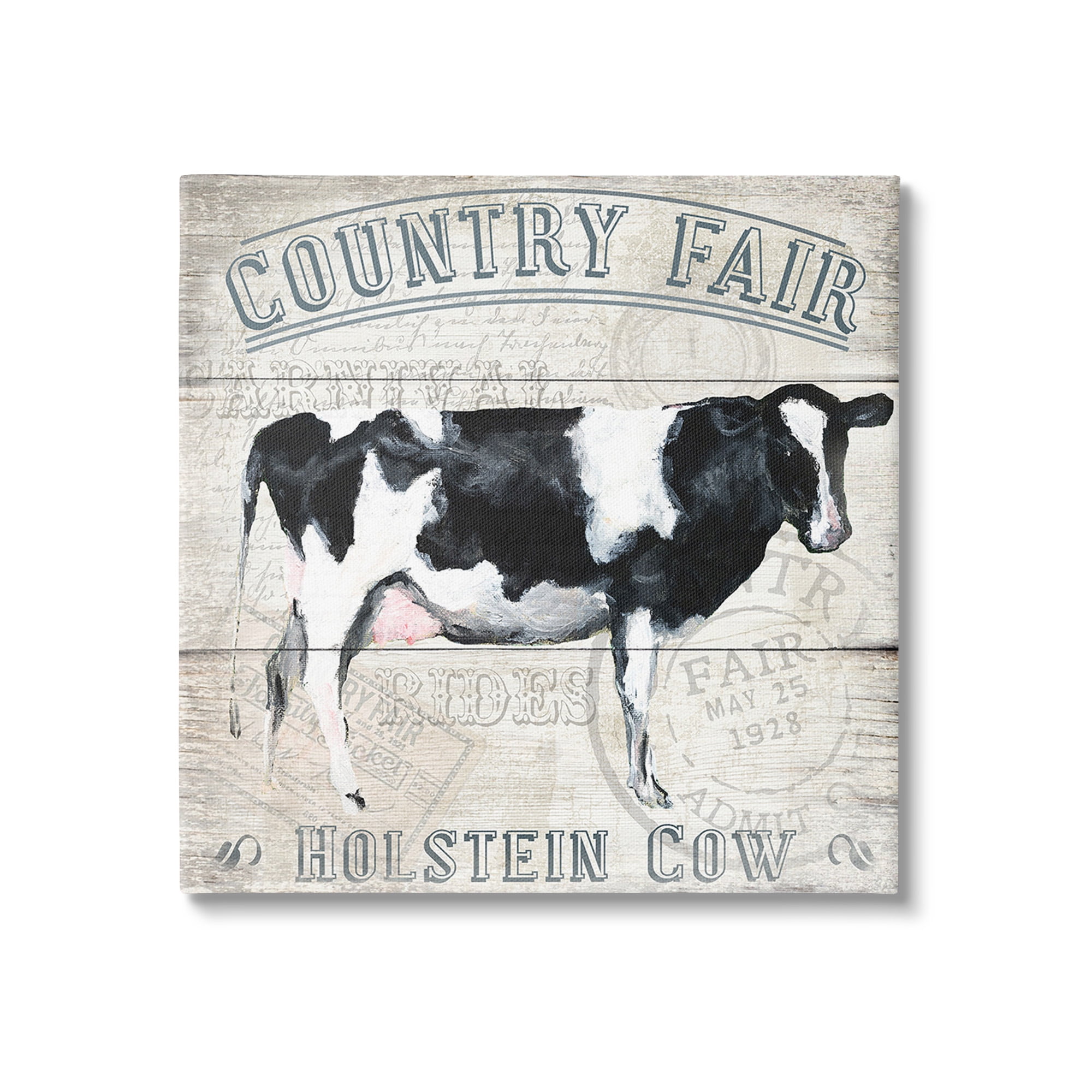 Stupell Industries Vintage Country Fair Animals & Insects Painting Gallery Wrapped Canvas Art Print Wall Art, 24 x 24