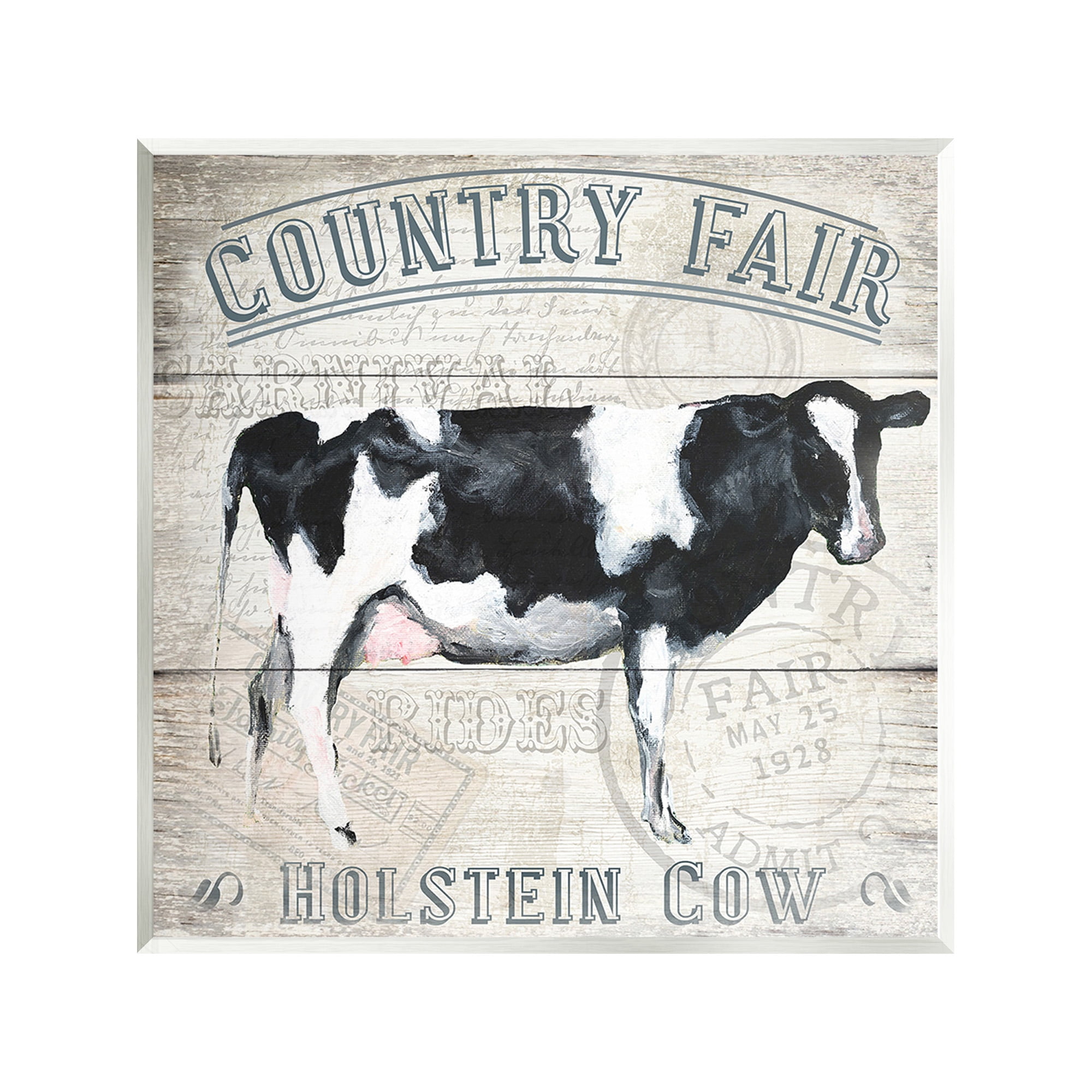 Stupell Industries Vintage Country Fair Animals & Insects Painting Unframed Art Print Wall Art, 12 x 12