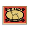 thumbnail image 1 of Stupell Industries Vintage Dalmatian Safety Matches Illustration Red Yellow, 11 x 14, Designed by Mark Rogan, 1 of 7