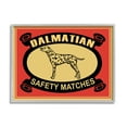 thumbnail image 1 of Stupell Industries Vintage Dalmatian Safety Matches Illustration Red Yellow, 16 x 20, Designed by Mark Rogan, 1 of 7