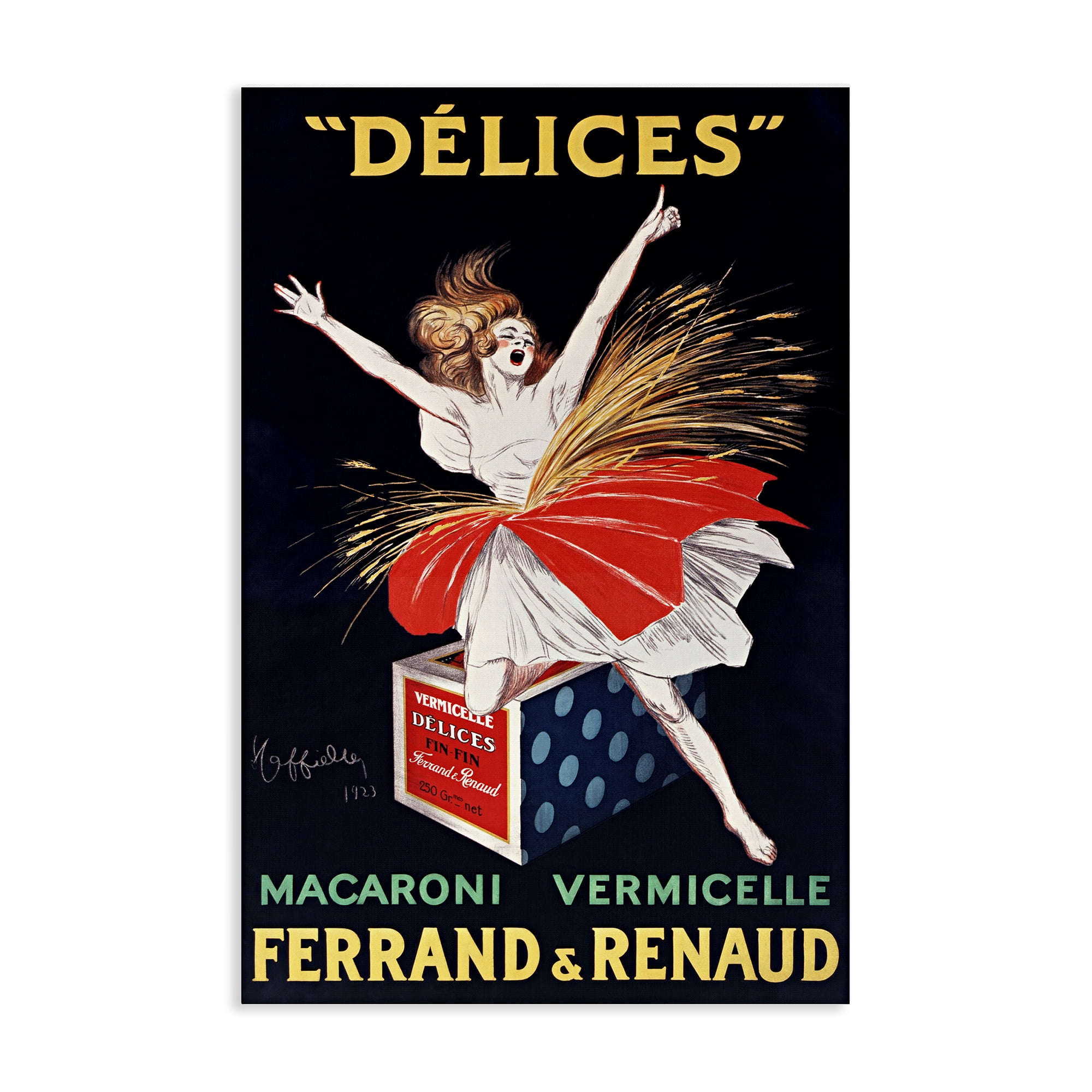 Stupell Industries Vintage Dancer Food Advertisement Canvas Wall Art, design by Leonetto Cappiello
