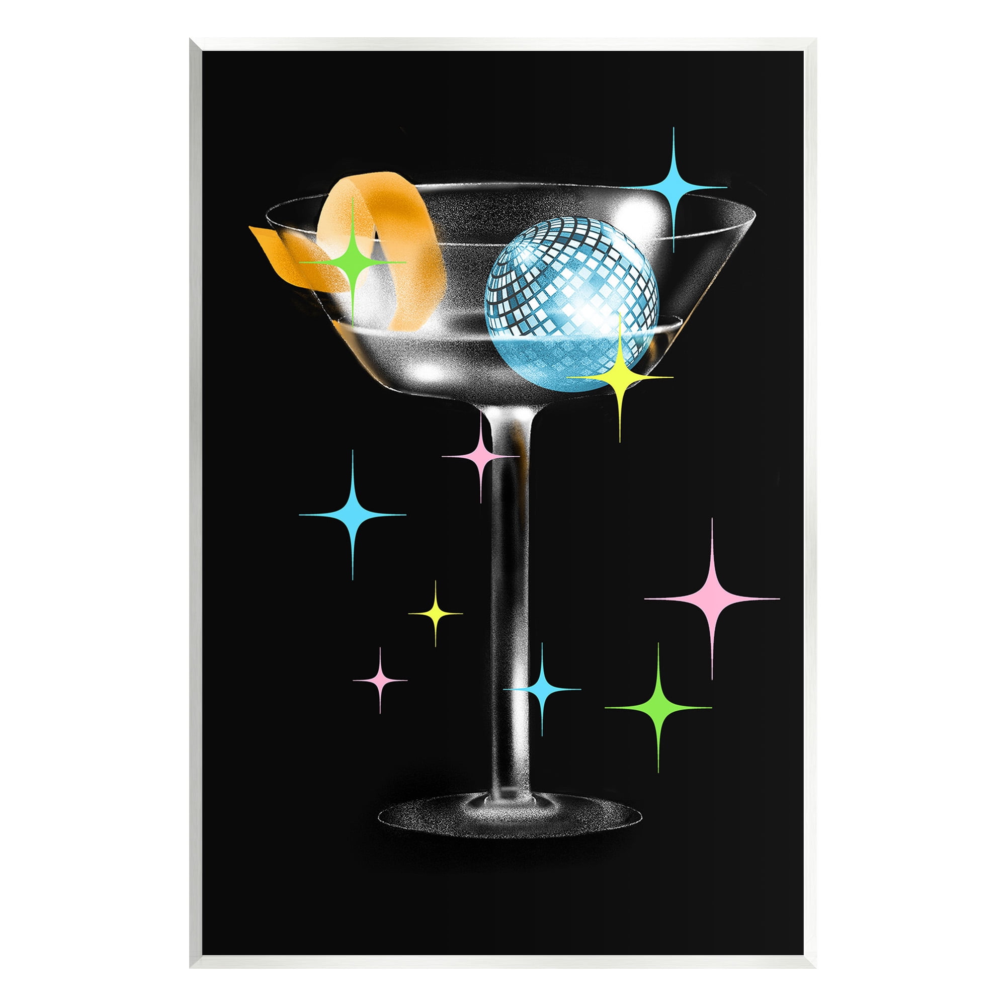 Stupell Industries Vintage Disco Drink Food & Beverage Painting Unframed Art Print Wall Art, 10 x 15