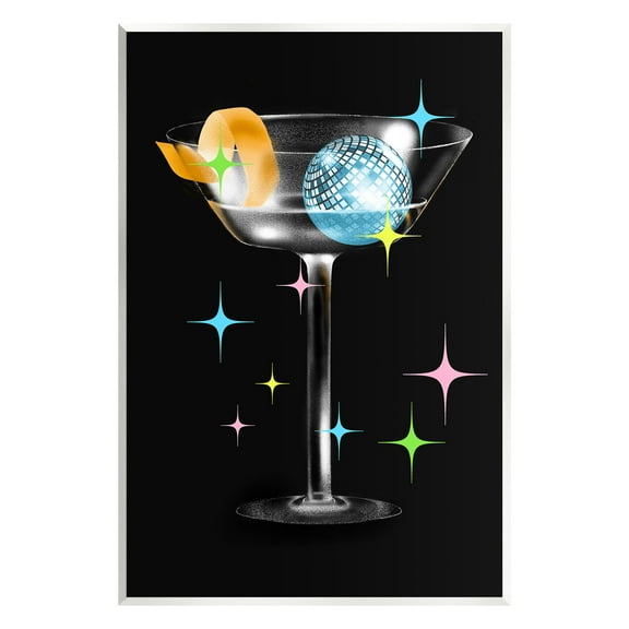 Stupell Industries Vintage Disco Drink Food & Beverage Painting Unframed Art Print Wall Art, 10 x 15