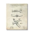 thumbnail image 1 of Stupell Industries Vintage Distressed Patent Airplane Graphic Art Gallery Wrapped Canvas Print Wall Art, Design by Karl Hronek, 1 of 7