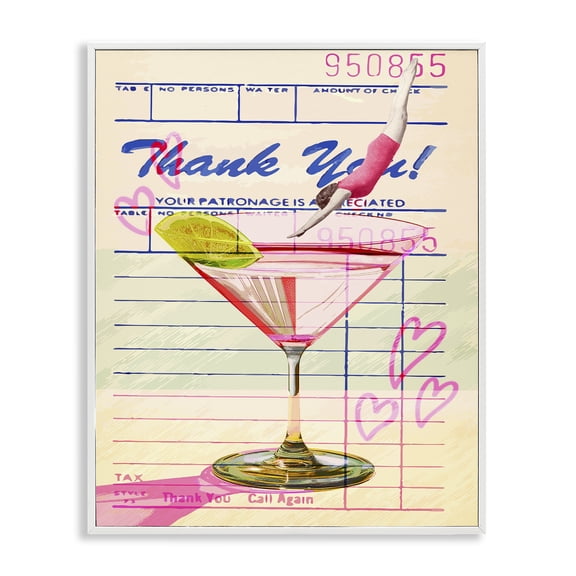 Stupell Industries Vintage Diver into Cocktail Food & Beverage Painting White Framed Art Print Wall Art, 24 x 30