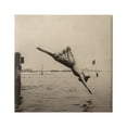 thumbnail image 1 of Stupell Industries Vintage Diving Girl Landscape Photography Gallery Wrapped Canvas Art Print Wall Art, 24 x 24, 1 of 8