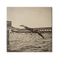 thumbnail image 1 of Stupell Industries Vintage Diving Man Landscape Photography Gallery Wrapped Canvas Art Print Wall Art, 17 x 17, 1 of 8