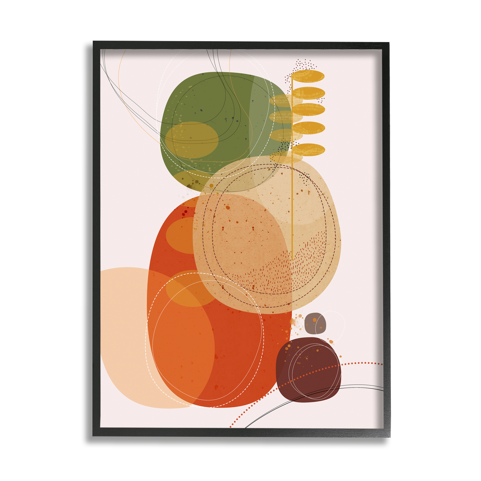 陶板 抽象ART vintage item Amazon.com: ARTZIO Framed Canvas Wall Art–Minimalist