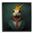 thumbnail image 1 of Stupell Industries Vintage Elegant Rabbit Animals & Insects Painting Black Framed Art Print Wall Art, 12 x 12, 1 of 9
