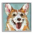 thumbnail image 1 of Stupell Industries Vintage Ephemera Corgi Portrait Collage Graphic Art Gray Framed Art Print Wall Art, Design by Traci Anderson, 1 of 7
