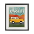 thumbnail image 1 of Stupell Industries Vintage Fall Favorite Destination Black Framed Print Under Glass design by Jilly Jack Designs, 16 x 13, 1 of 10
