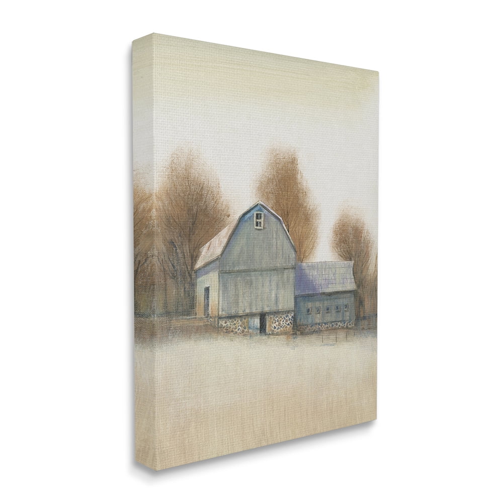 Stupell Industries Vintage Farm Barn Stable Neutral Autumn Tones Canvas Wall Art by Tim O'Toole