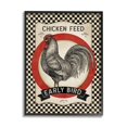 thumbnail image 1 of Stupell Industries Vintage Farmhouse Chicken Feed Advertisement Rooster Checkered Pattern, 11 x 14, Design by Stephanie Workman Marrott, 1 of 5