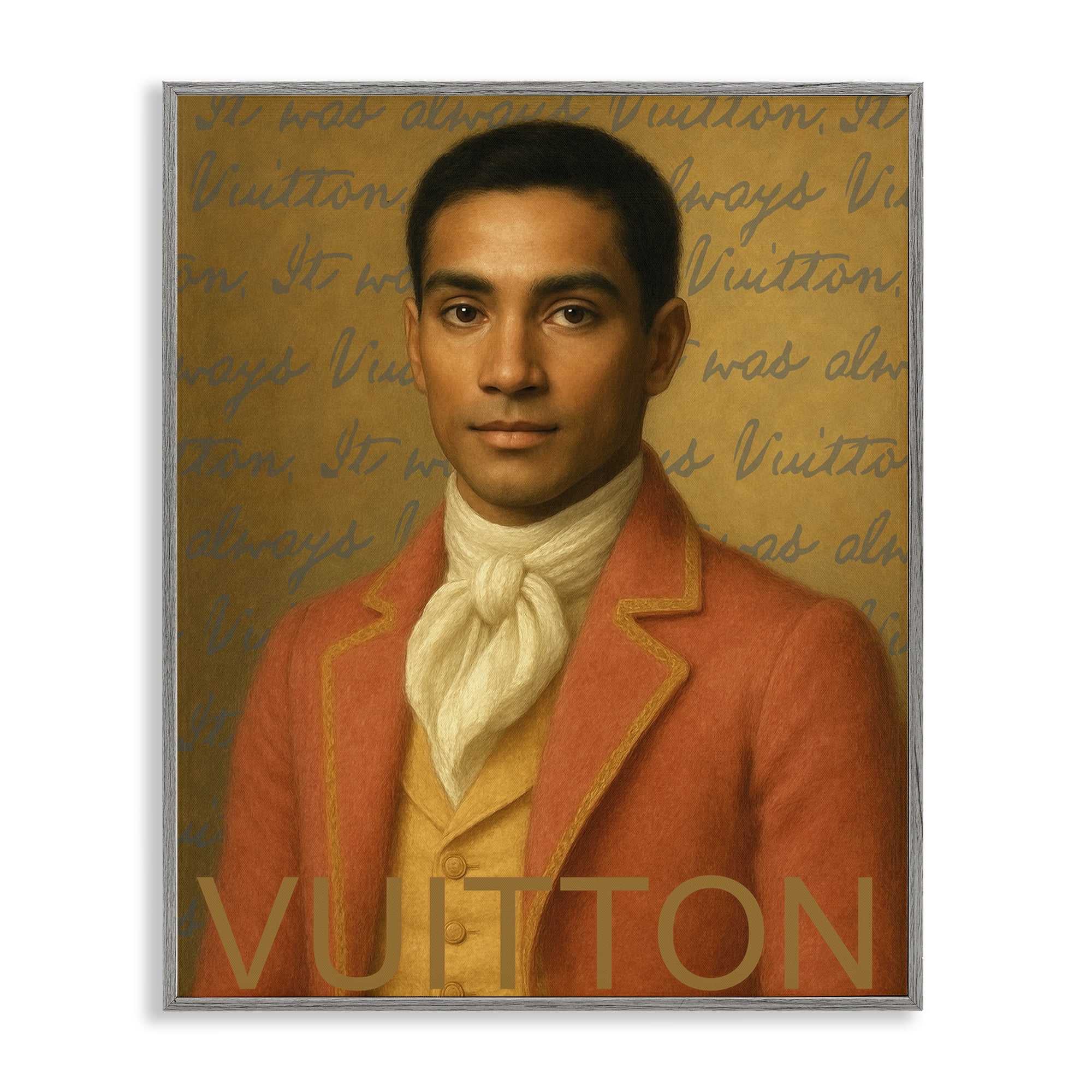Stupell Industries Vintage Fashion Gent Gray Framed Giclee Art, design by Grotto Studios