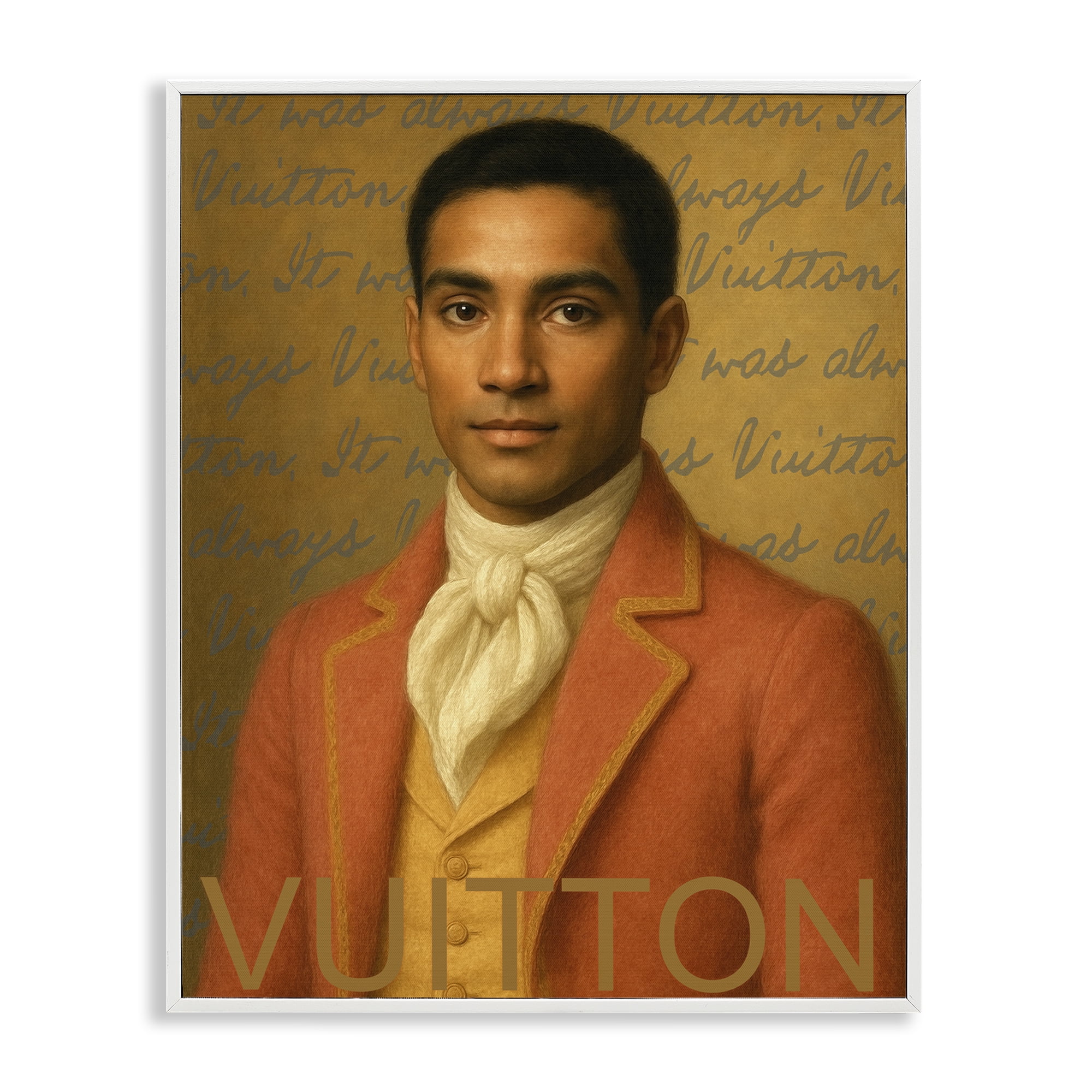Stupell Industries Vintage Fashion Gent White Framed Giclee Art, design by Grotto Studios
