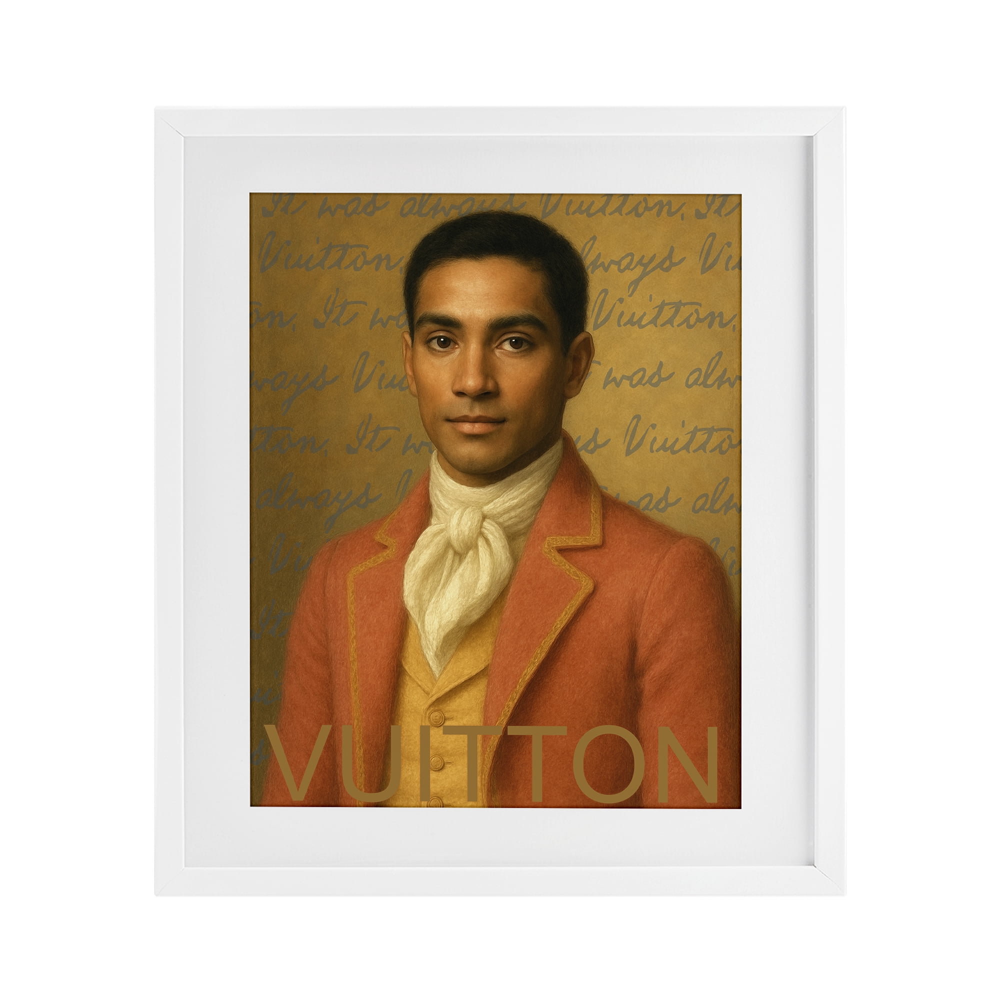 Stupell Industries Vintage Fashion Gent White Framed Print Under Glass, design by Grotto Studios